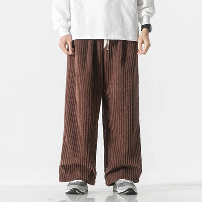 Thread Corduroy Loose Joggers
