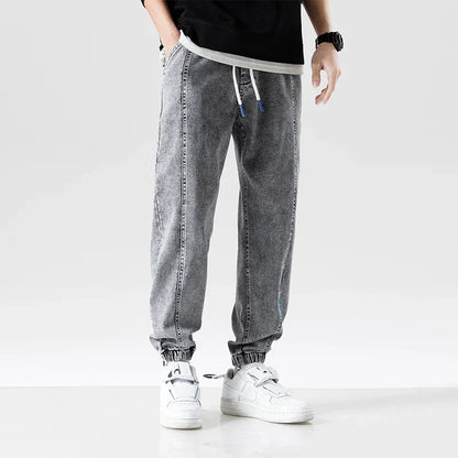 Light Wash Denim Joggers Pants