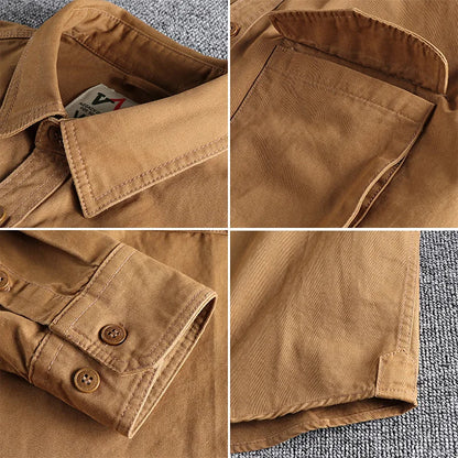 British Style Retro Long Sleeve Shirt