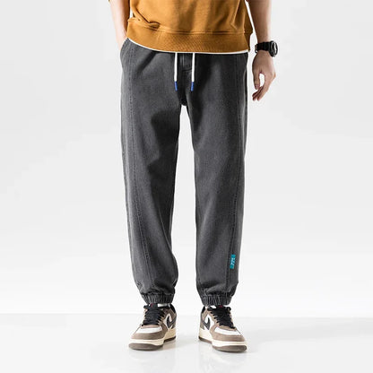 Light Wash Denim Joggers Pants