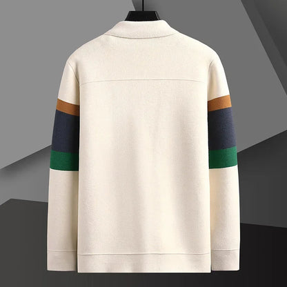 Men's Jacquard Knitted Cardigan
