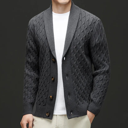 Men's Royale Wool Cardigan Sweater