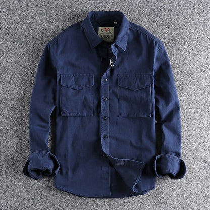 British Style Retro Long Sleeve Shirt