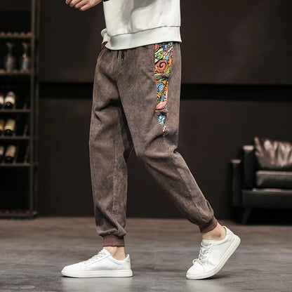 Men's Patchwork Art Joggers