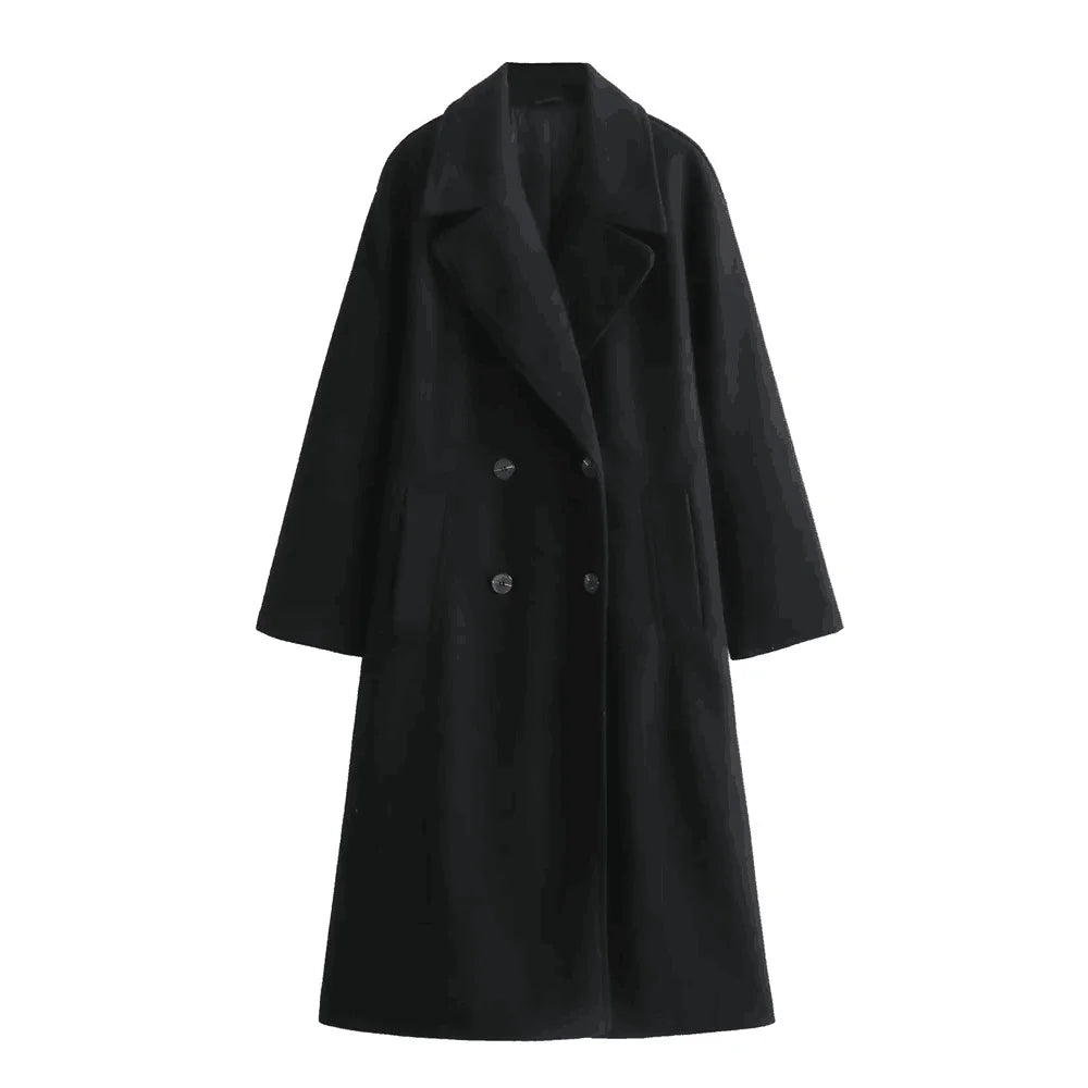 Chloe Double-Breasted Long Coat