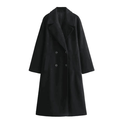 Chloe Double-Breasted Long Coat