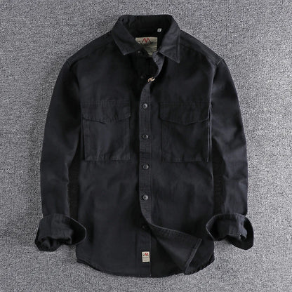 British Style Retro Long Sleeve Shirt