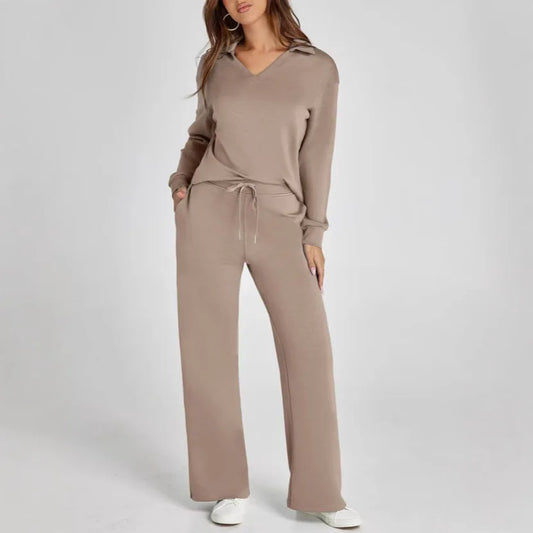 Women's 2Pcs/Set Outfits Casual Long Sleeve Sweatsuits Sets