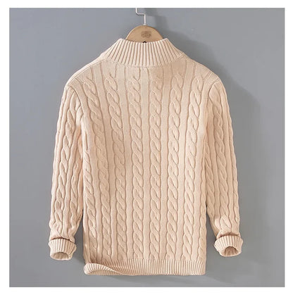 Valentino Zip Knit Mock Neck Sweaters