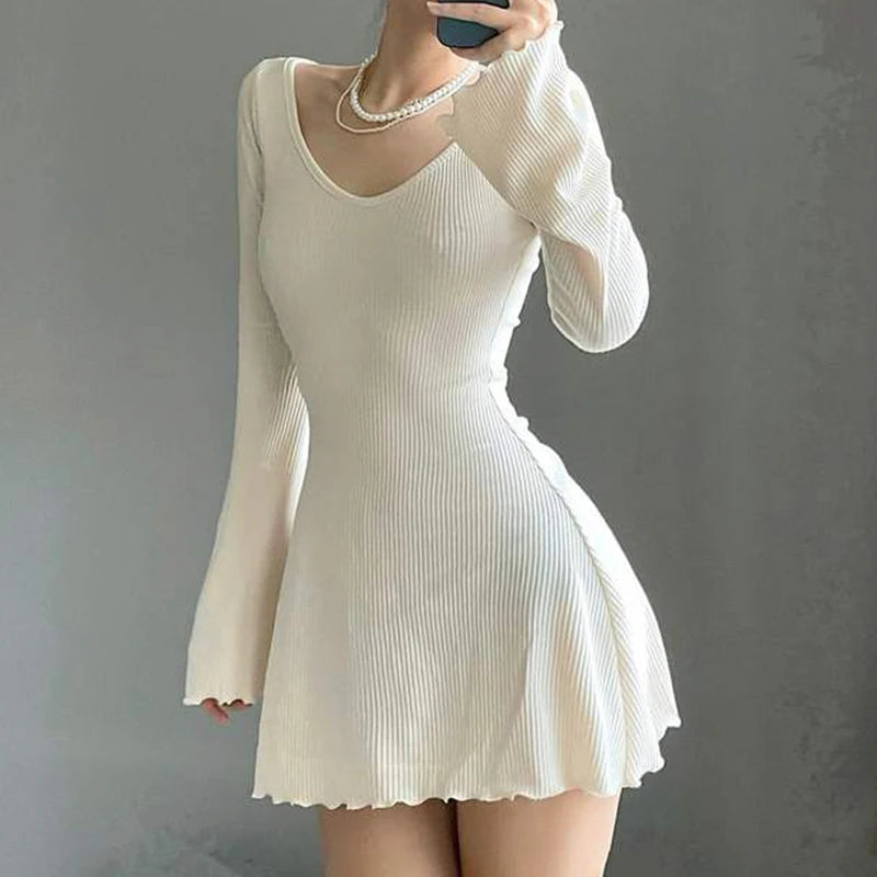 Glam Arrival Long Sleeve Mini Dress