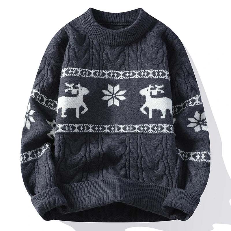 Luxury Reindeer Christmas Sweater