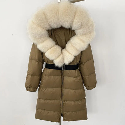 Sierra Fox Fur Women Padded Puffer Jacket