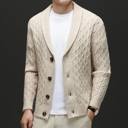 Men's Royale Wool Cardigan Sweater