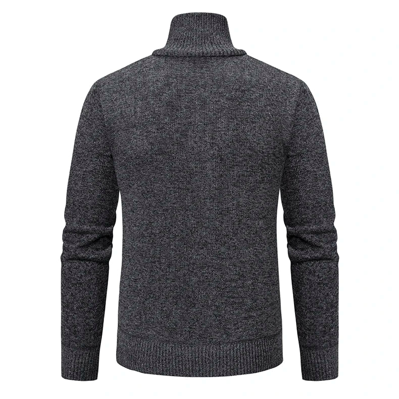 Beyond Luxury Zipper Cardigan Sweater