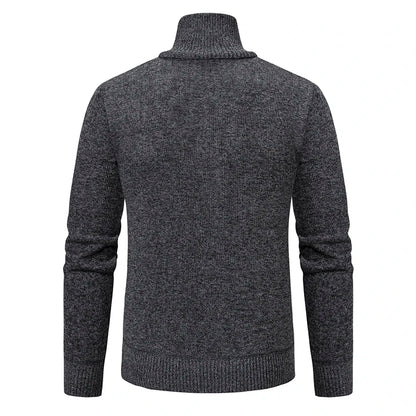 Beyond Luxury Zipper Cardigan Sweater