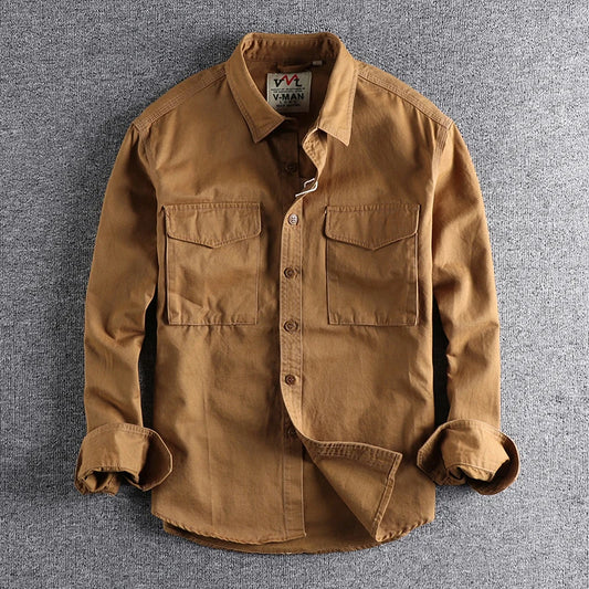 British Style Retro Long Sleeve Shirt