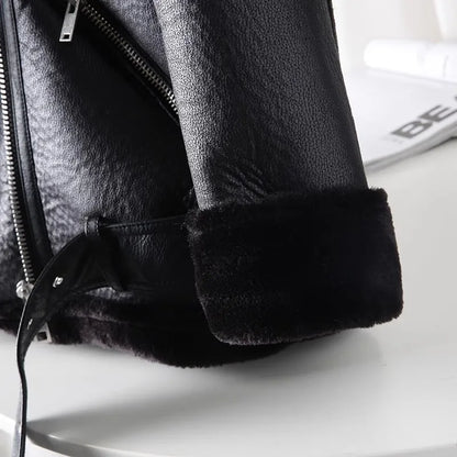 Women's Thick Warm Lamb Feather Jacket