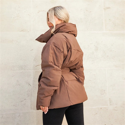 Women's Oversized Stand Collar Puffer Jacket