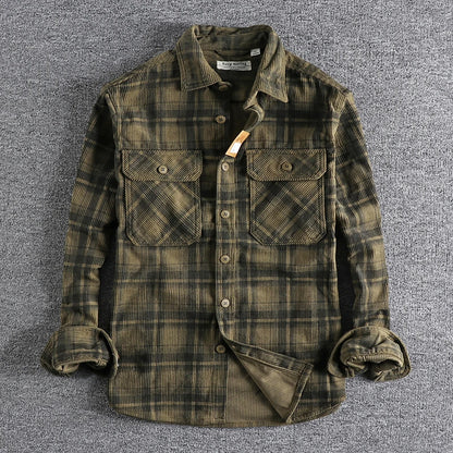 Men's Premium Cotton Check Shirt