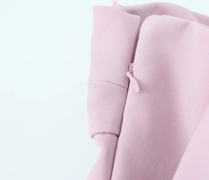 Women's Strapless Pink Women Dress