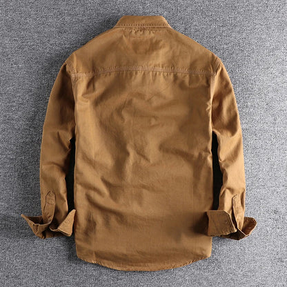 British Style Retro Long Sleeve Shirt