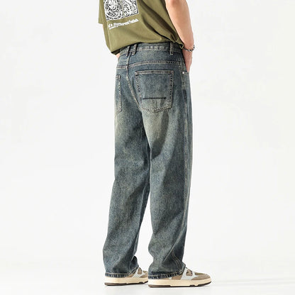 Men's Stoned Washed Baggy Jeans