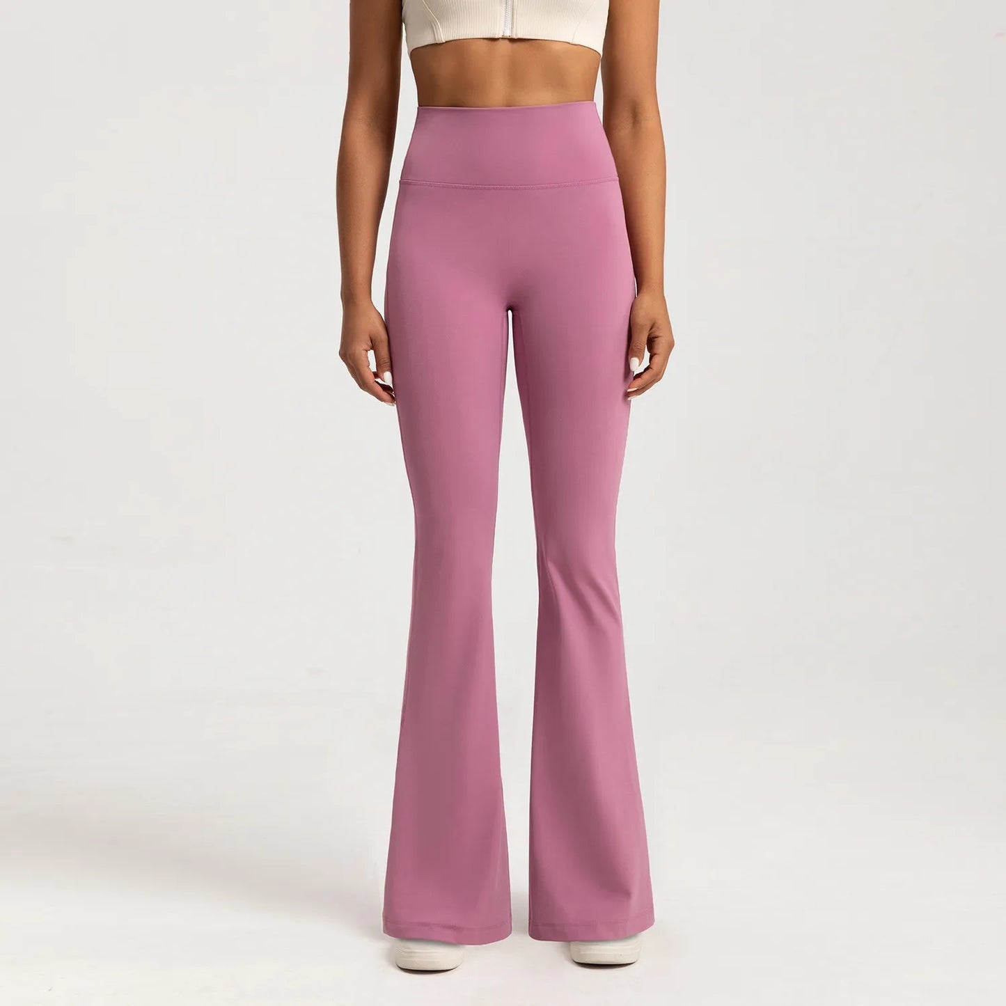 High-Waisted Flare-Leg Yoga Pants