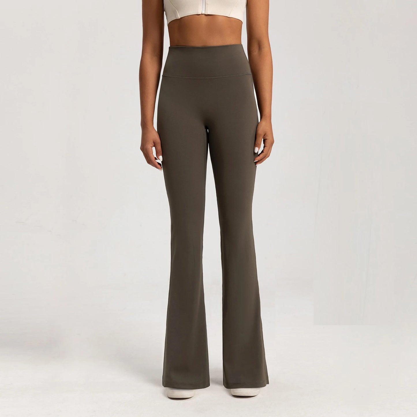 High-Waisted Flare-Leg Yoga Pants
