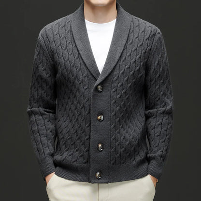 Men's Royale Wool Cardigan Sweater