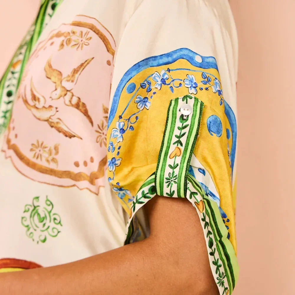 Unique Ethnic Print Two Piece Set