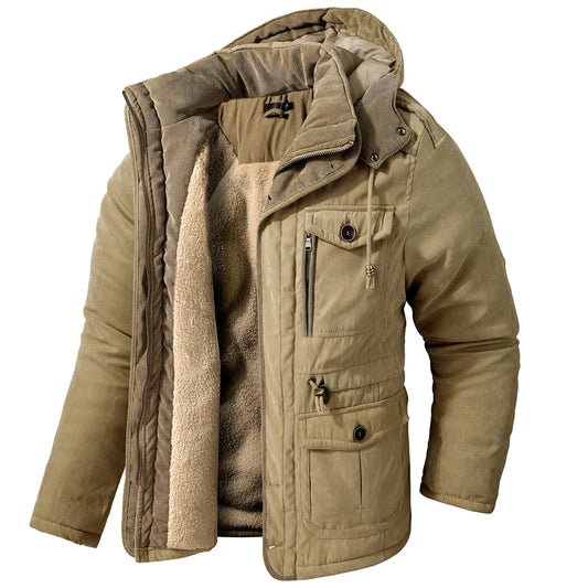 James Detachable Hooded Padded Jacket