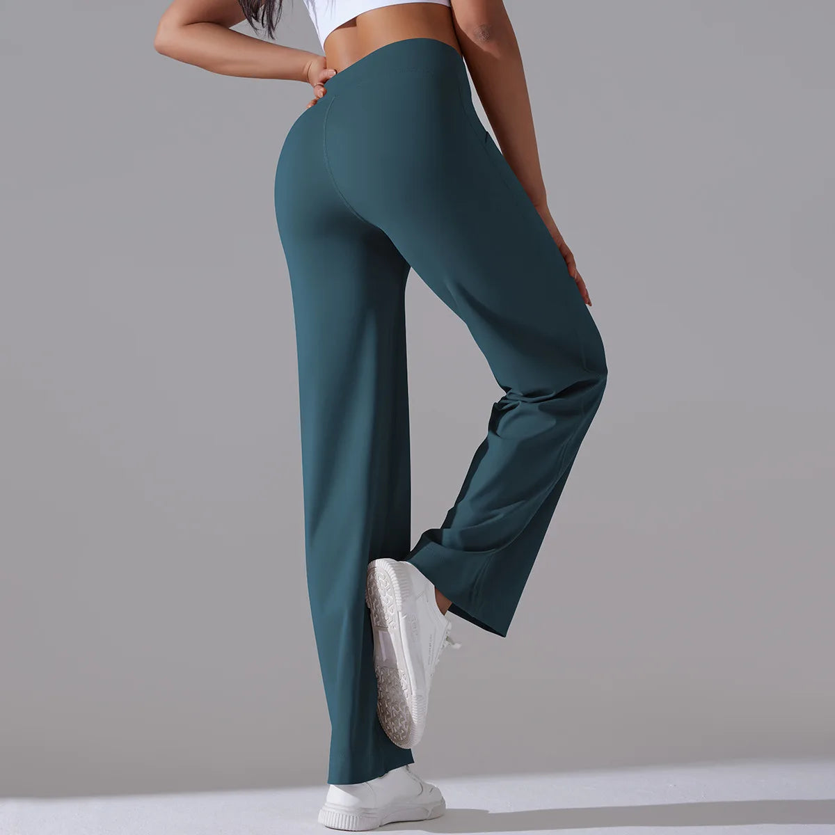 Fern Flare Pocket Wide Leg Leggings