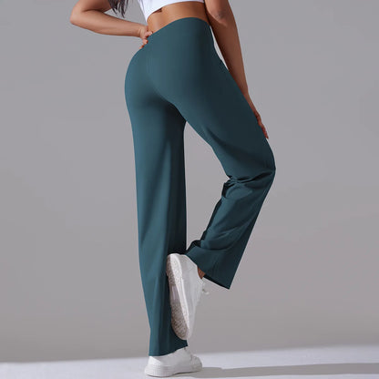 Fern Flare Pocket Wide Leg Leggings