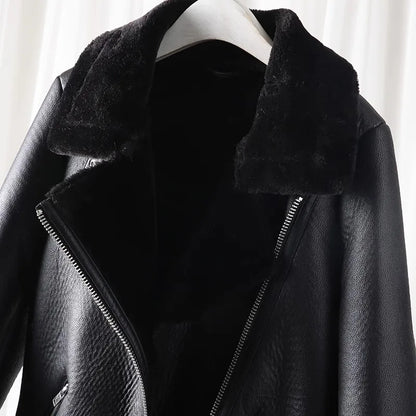 Women's Thick Warm Lamb Feather Jacket