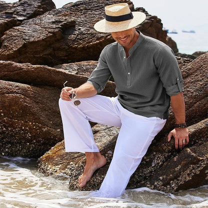 Eros Casual Cotton Linen Shirt