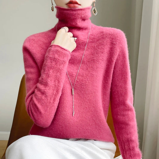 Emmeline Cozy Turtleneck High Neck Sweater