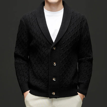 Men's Royale Wool Cardigan Sweater