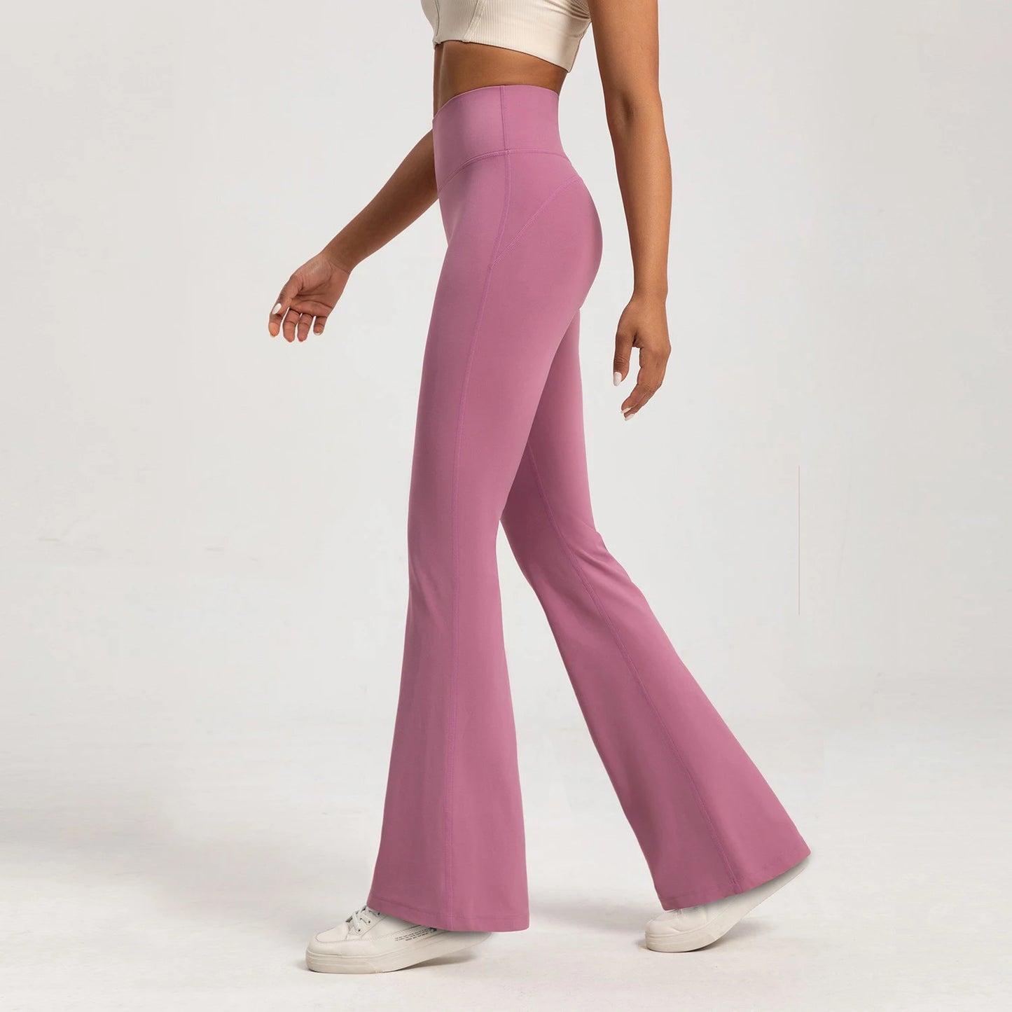 High-Waisted Flare-Leg Yoga Pants