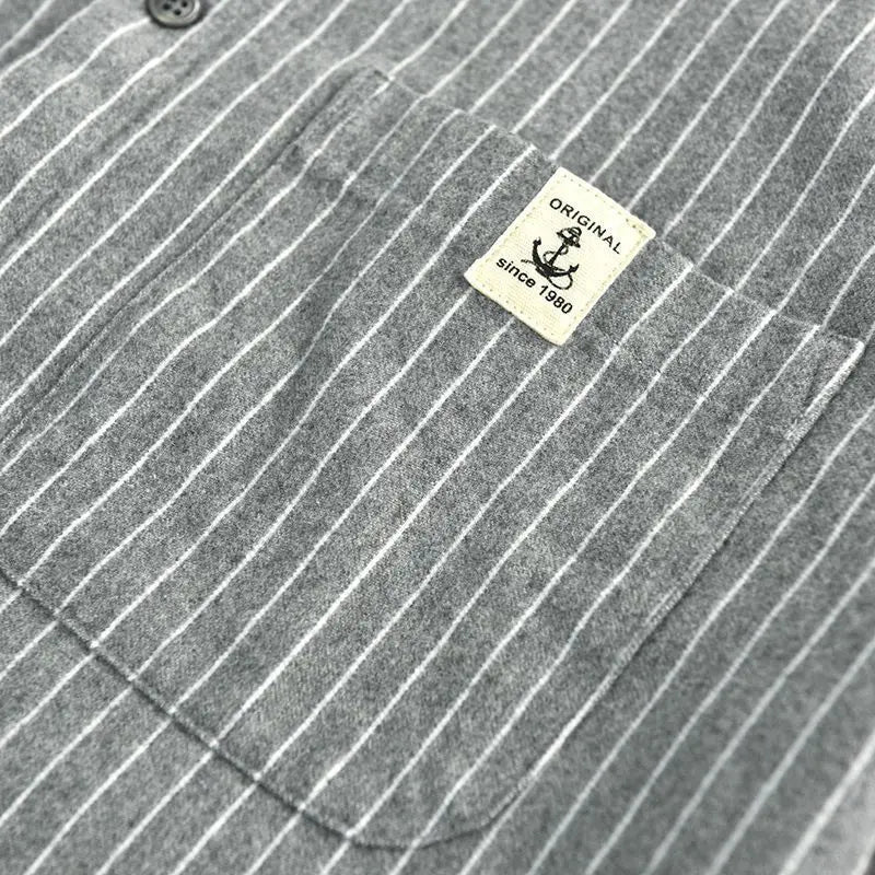 Men's High-Quality Winter Vertical Stripes Shirts
