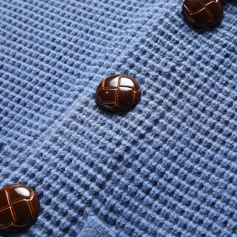 Men's Aurelio Waffle Knit Cardigan