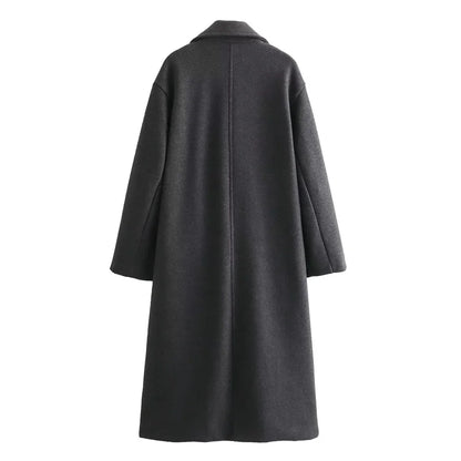 Chloe Double-Breasted Long Coat