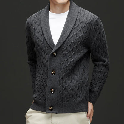 Men's Royale Wool Cardigan Sweater