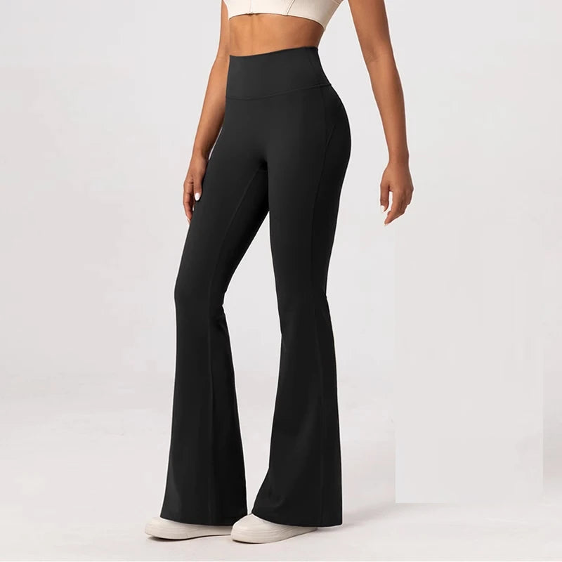 High-Waisted Flare-Leg Yoga Pants