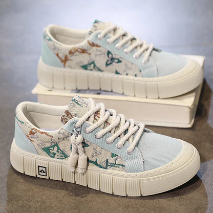 Echo Patterned Canvas Shoes