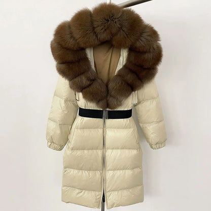 Sierra Fox Fur Women Padded Puffer Jacket