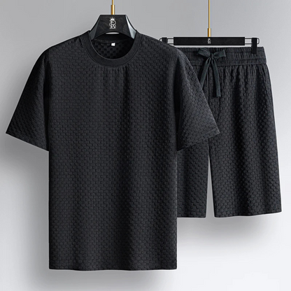 Men's Short Luxury Knit Suit Set