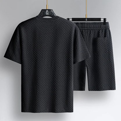 Men's Short Luxury Knit Suit Set