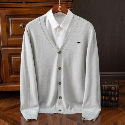 Men's Casual Woolen Cardigan Sweater