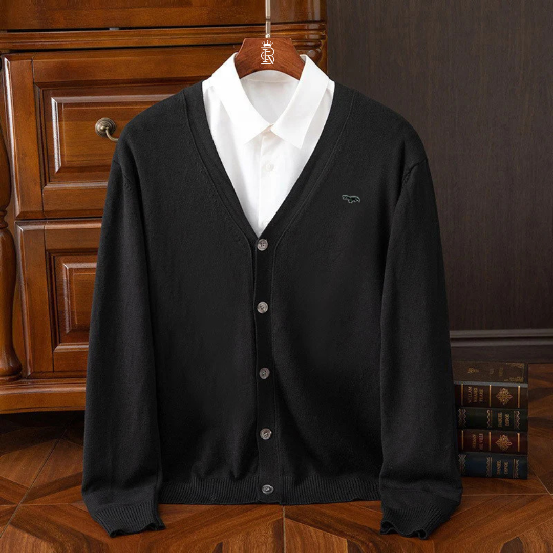 Men's Casual Woolen Cardigan Sweater