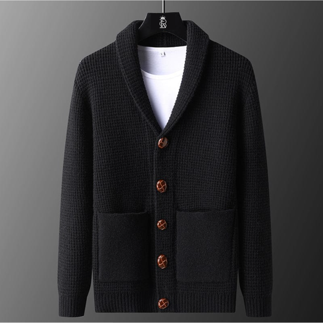 Men's Aurelio Waffle Knit Cardigan